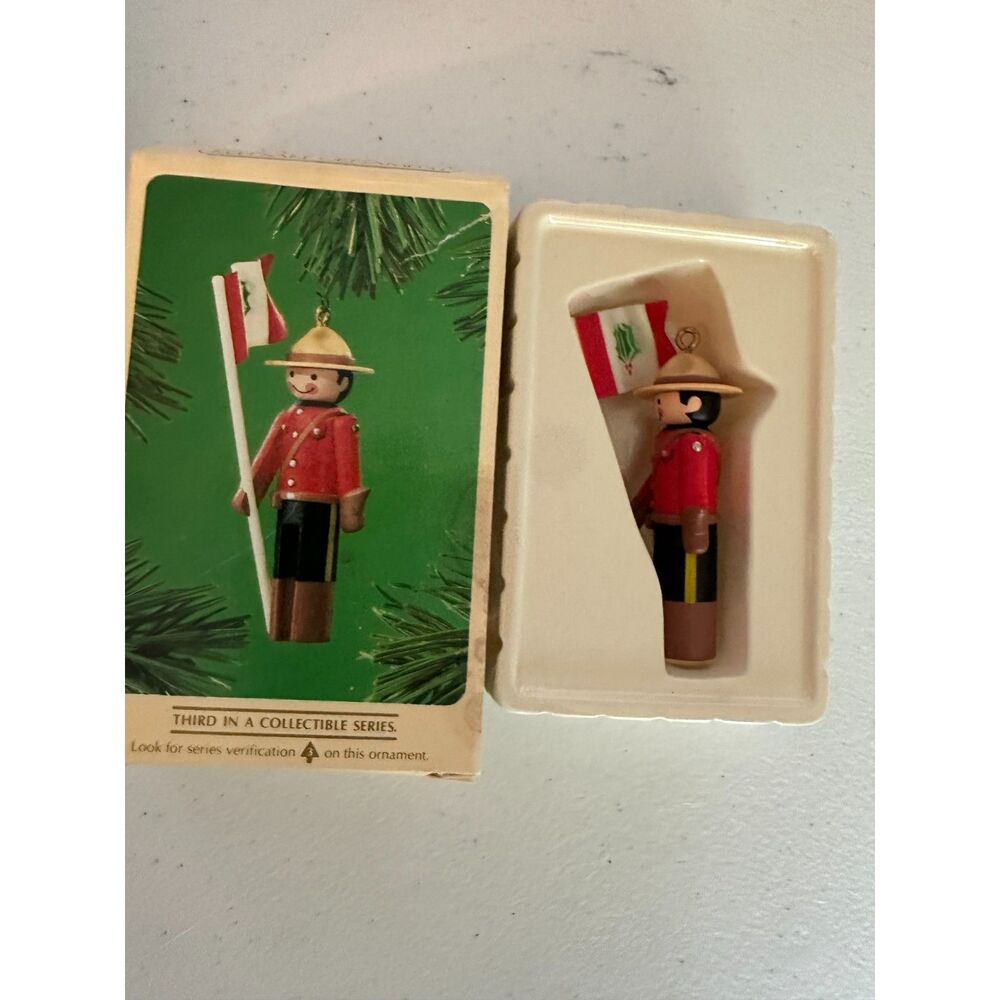 Hallmark Clothespin Solider Ornament 1984